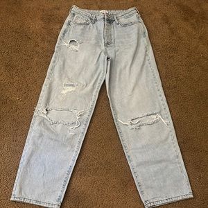 Forever 21 wide leg jeans light blue size 27